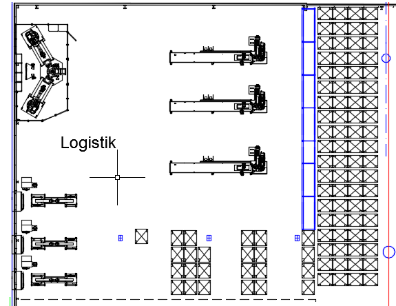 Fabrikplanung mit Auto CAD